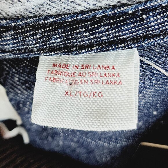 Levi's Warm Sutter Hooded Overshirt Navy XL OverSized Cottonized Hemp NWT - Picture 13 of 16